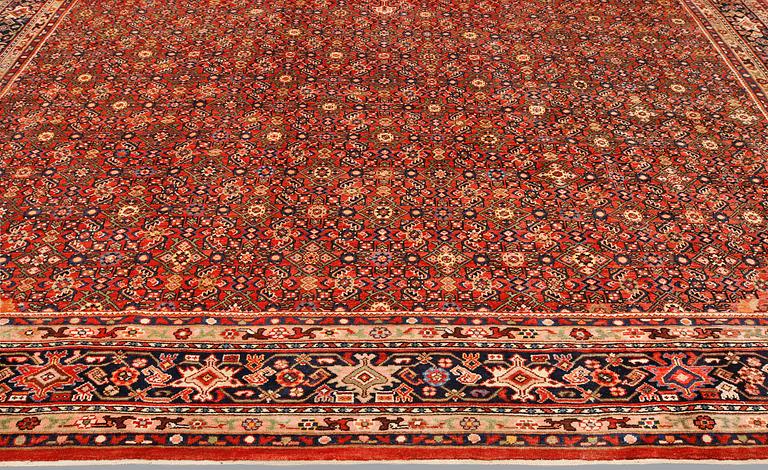 A carpet, Hosseinabad, approx. 510 x 384 cm.