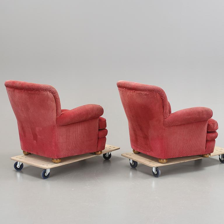 FÅTÖLJER, ett par, modell 336, Josef Frank, Firma Svenskt Tenn.