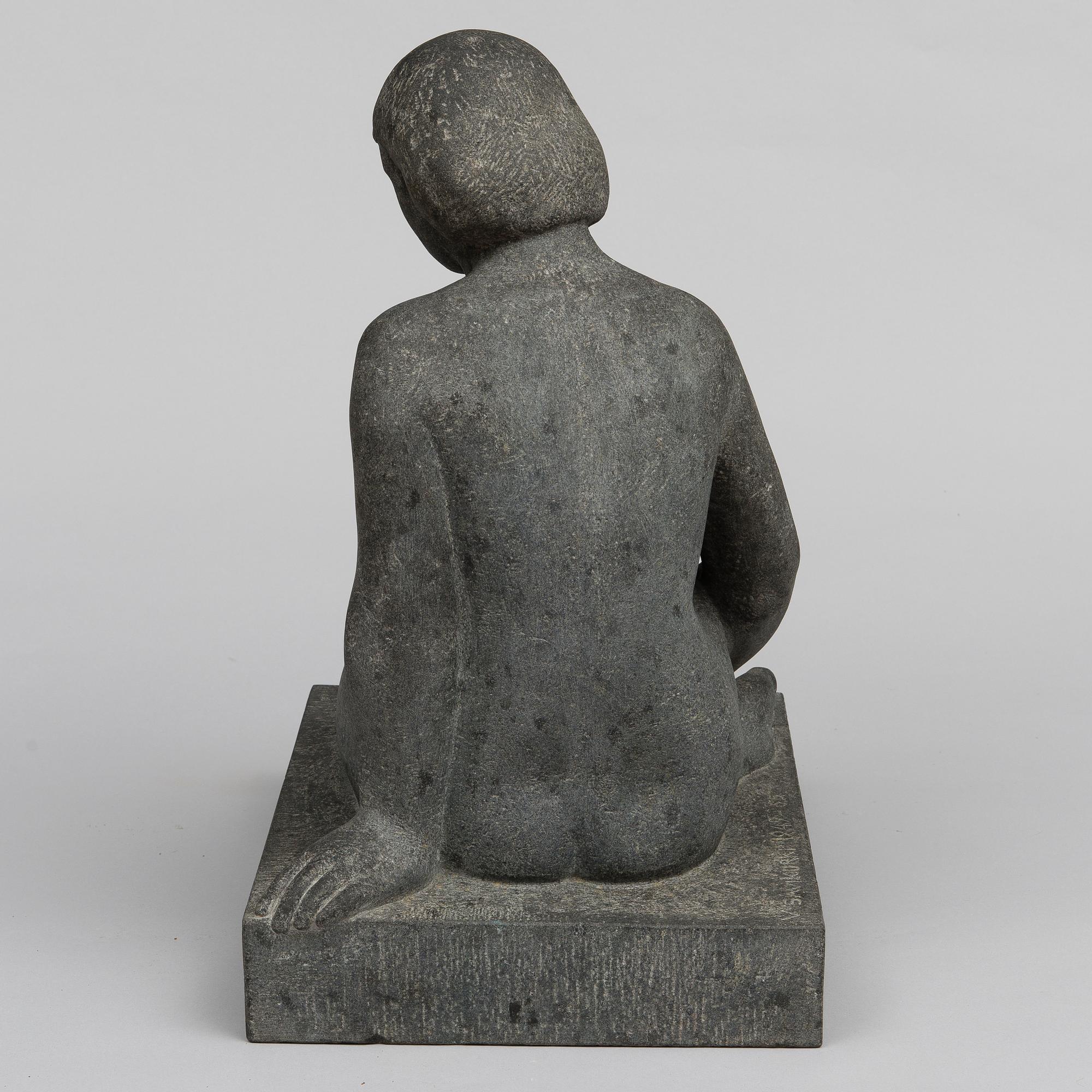 VILJO SAVIKURKI, A GIRL SITTING.