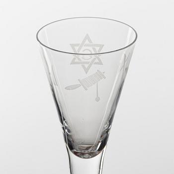 Snapsglas, 6 st, 1900-tal.
