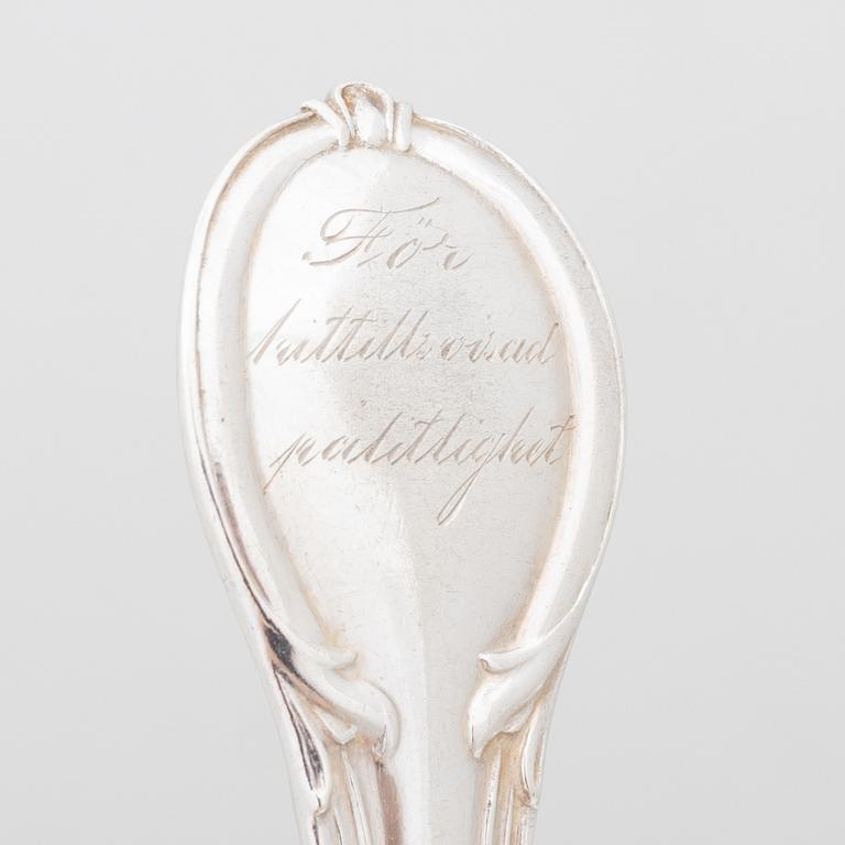 Gustaf Möllenborg, A silver cutlery, “Prins Fredrik”, Stockholm, including 1876 (24 pieces).