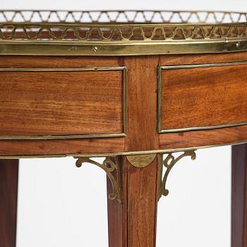 A late Gustavian mahogany table attributed to C. D. Fick (master in Stockholm 1776-1806).