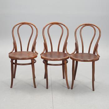 STOLAR, 3 st, Thonet, märkta, 1900-talets första hälft.