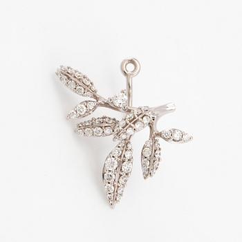 Ole Lynggaard, "Winter Frost" pendant in 18K white gold with round brilliant-cut diamonds, designed by Charlotte Lynggaard.