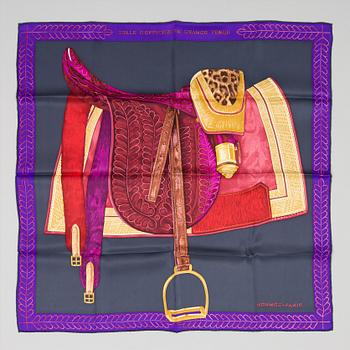 SCARF/BANDANAS by Hermès, "Selle d'officier en grand tenue".