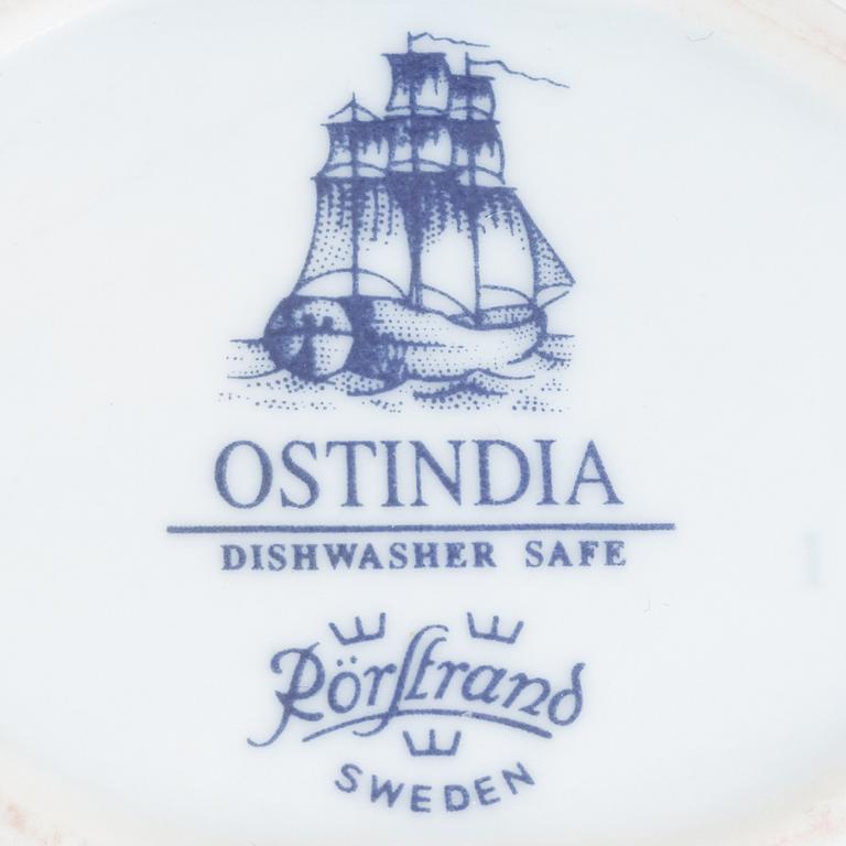 Matservis, 40 delar, porslin, "Ostindia", Rostrand.