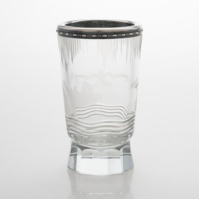 Yrjö Rosola, vas, modell 7003, Karhula-Iittala Glasbruk 1940-tal.