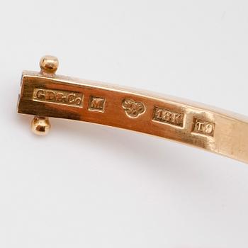 ARMRING, 18K guld, GD&Co, Malmö 1969. Vikt ca 22 g.