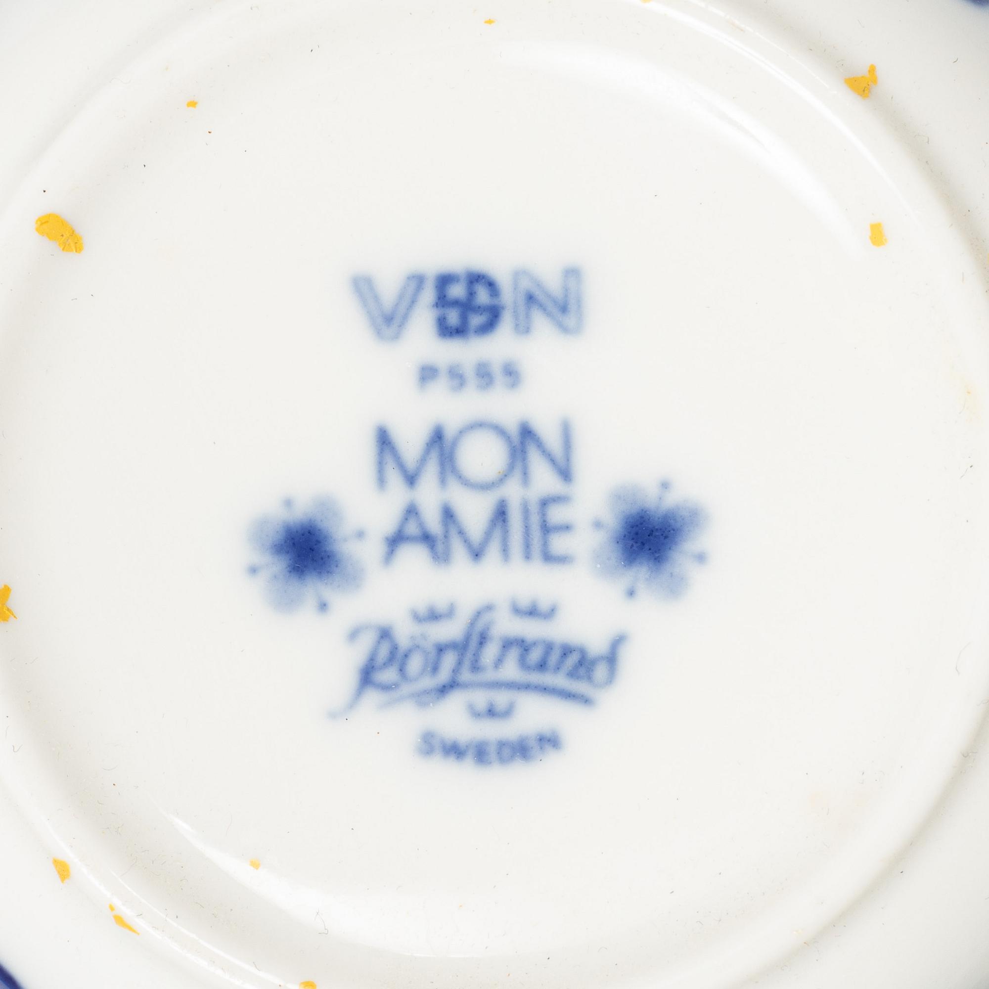 Marianne Westman, teservis, porslin, 22 delar, "Mon amie", Rörstrand.