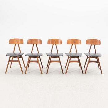 Bengt Ruda chairs 5 pcs "Nizza" for IKEA 1950s.