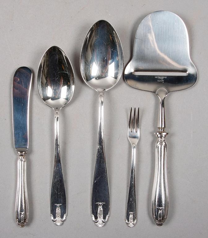 BESTICKSERVIS, 83 delar, silver. "Vasa". GAB, bla 1957.