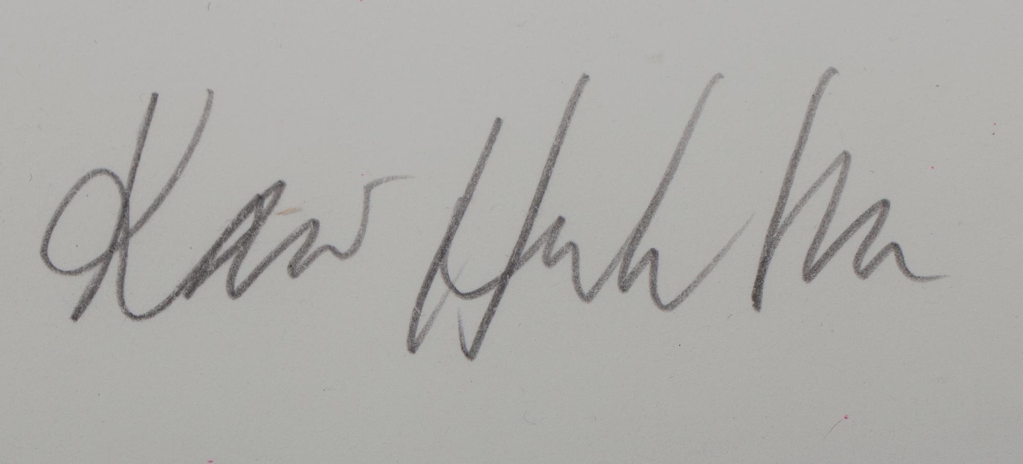 KARI HUHTAMO, färgserigrafier, 2 st, signerade, numrerade 22/100 & 25/100, daterade 1991.