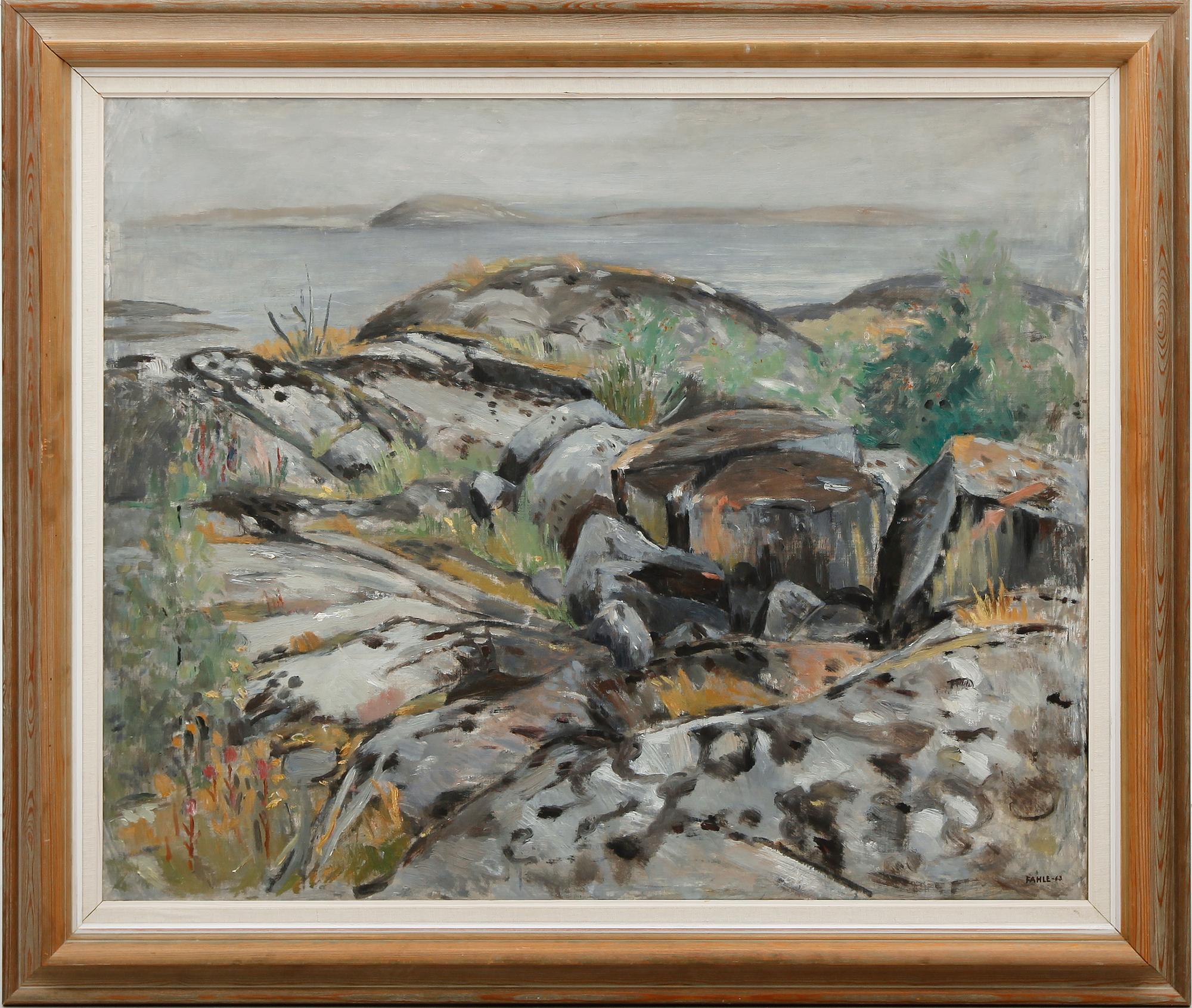 GUSTAF ADOLF FAHLE, olja på duk, signerad och daterad 63.