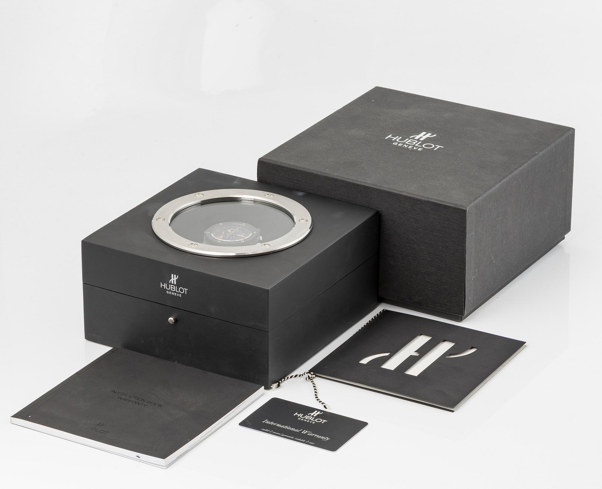 Hublot, Big Bang, Aero Bang Orange, "Limited Edition", Skeleton, chronograph, wristwatch, 44 mm.