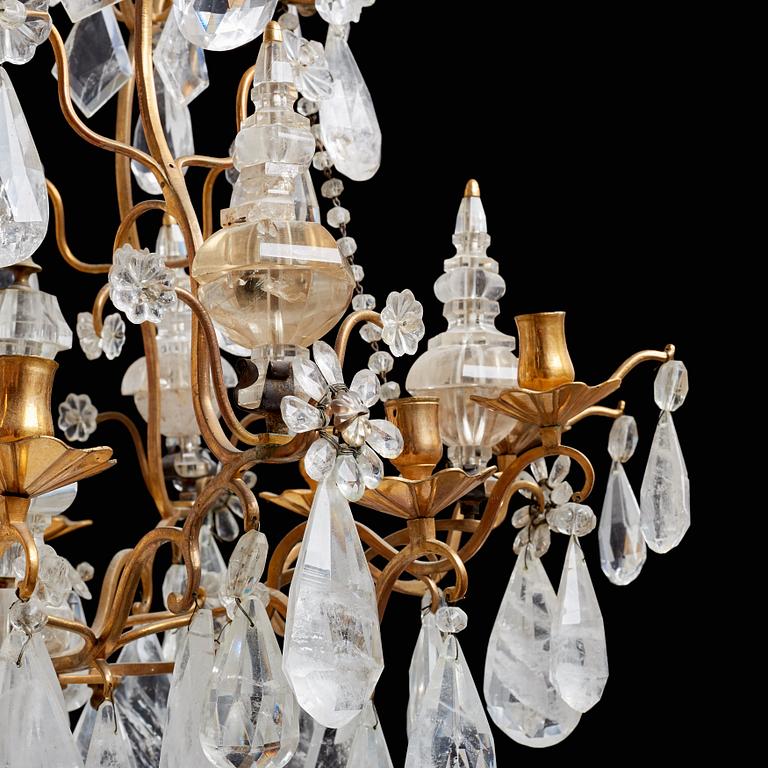 A French 19th century twelve-light chandelier.