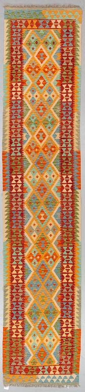 A runner, Kilim 397 x 83 cm.