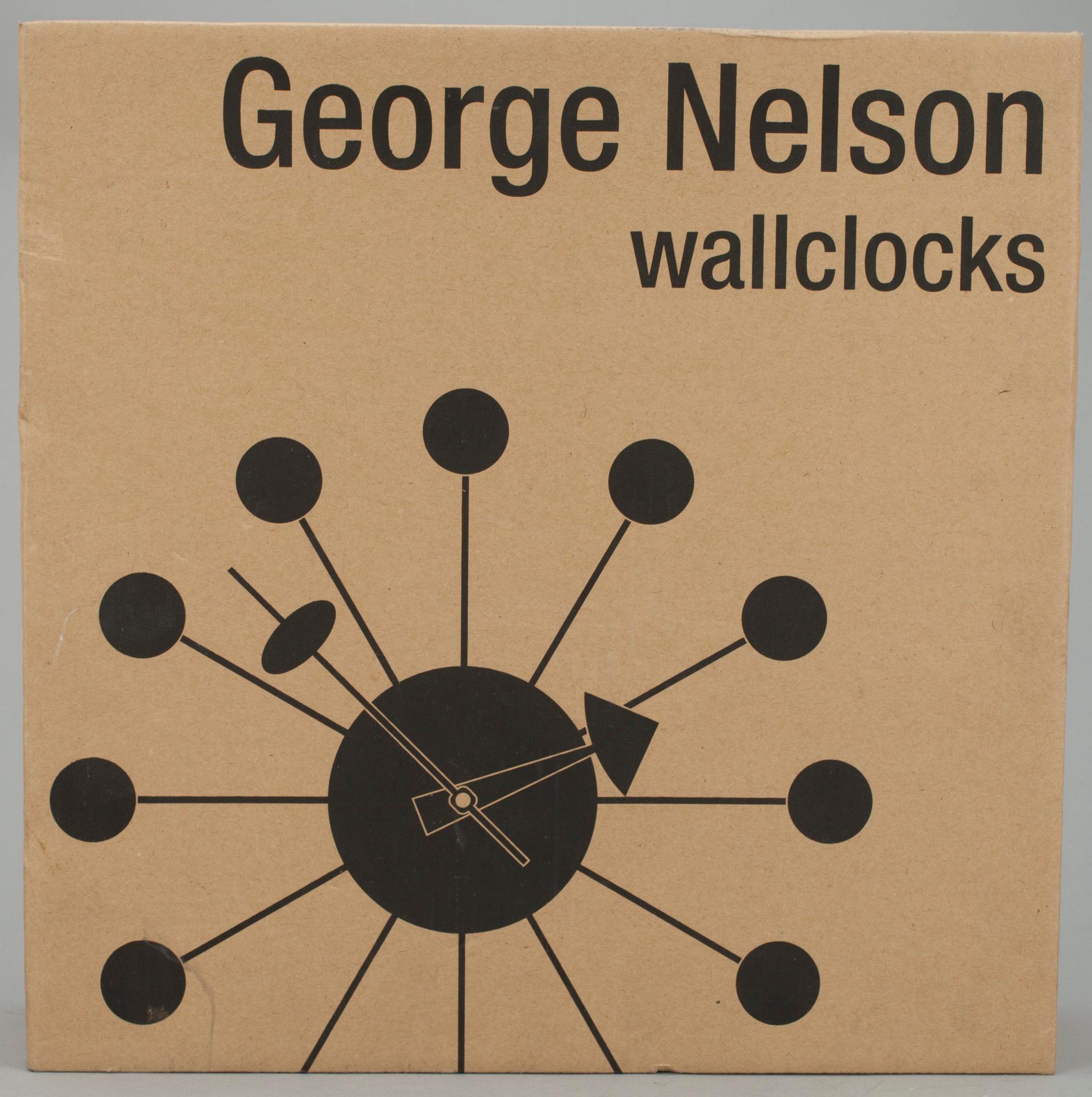 VÄGGKLOCKA, "The Ball Clock" George Nelson, Vitra Design Museum, 1900-talets slut.