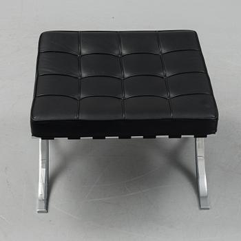 Ludwig Mies van der Rohe, a 'Barcelona' lounge chair and ottoman, Knoll Studio.