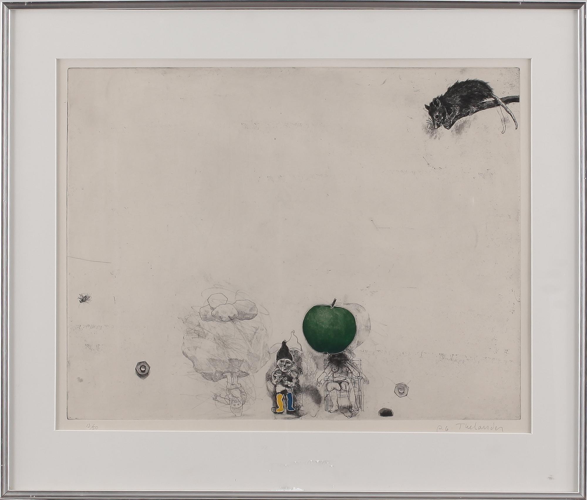 PÄR GUNNAR THELANDER, färgetsning, signerad och numrerad 13/50.