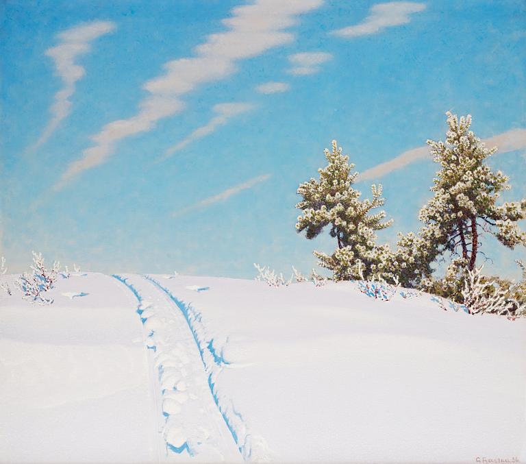 Gustaf Fjaestad, Skidspåret.