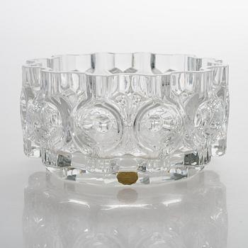 A vase "Brokadi" designed and signed 1973 by Helena Tynell Riihimäen Lasi Oy.