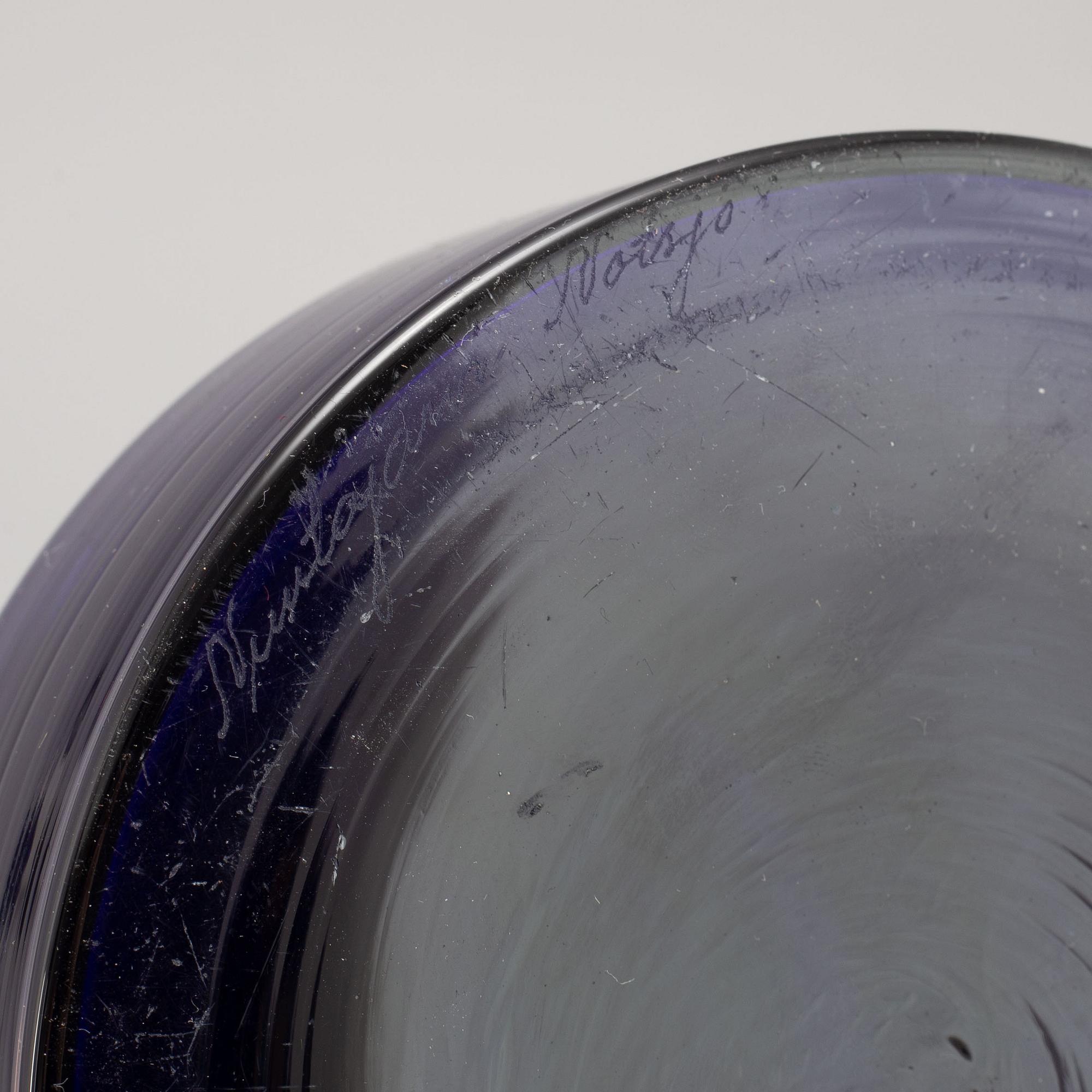 Oiva Toikka, a glass candlestick, Nuutajärvi, Notsjö, Finland.