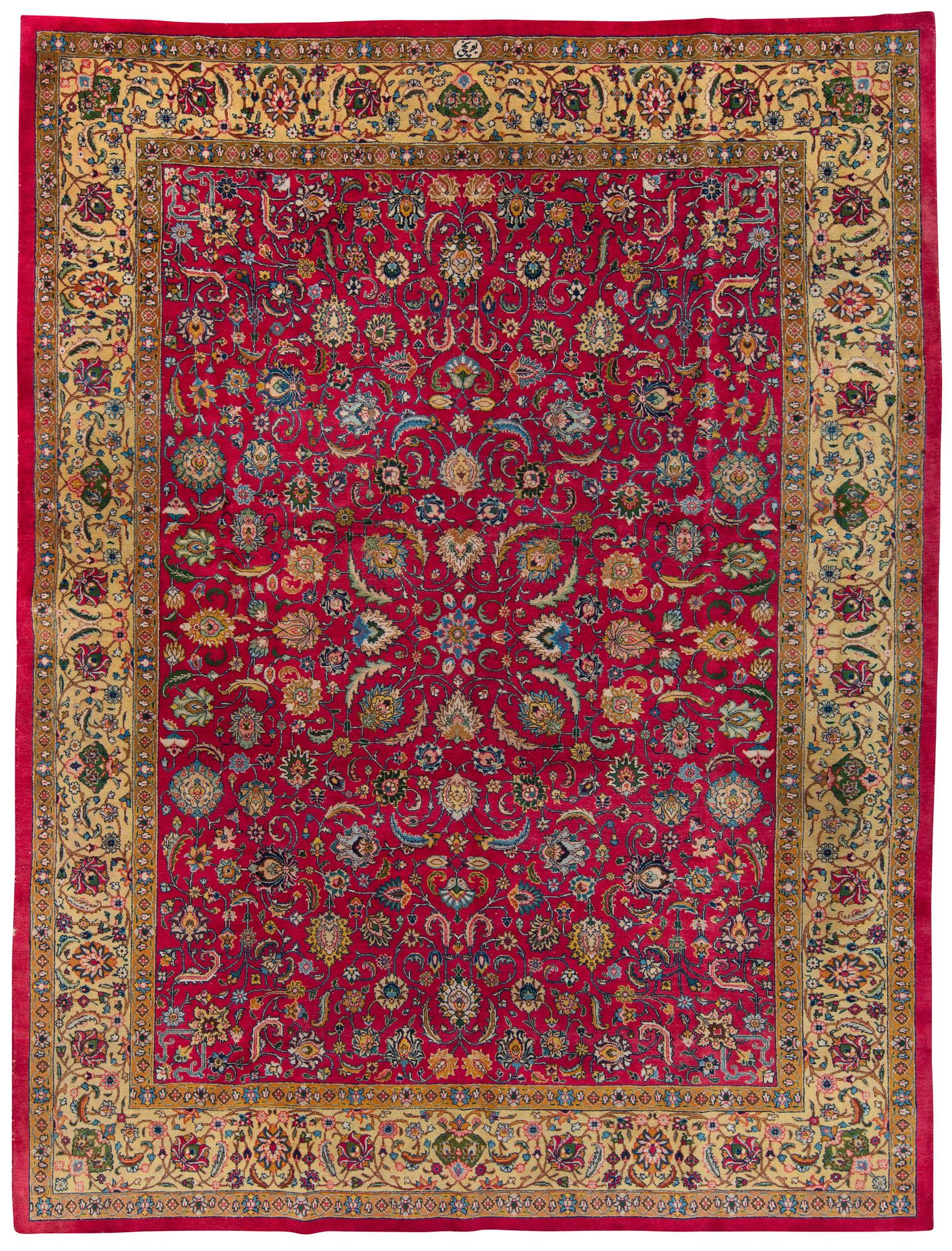 MATTA, Semiantik Täbris, signerad Jokhchi. Ca 374 x 283 cm.