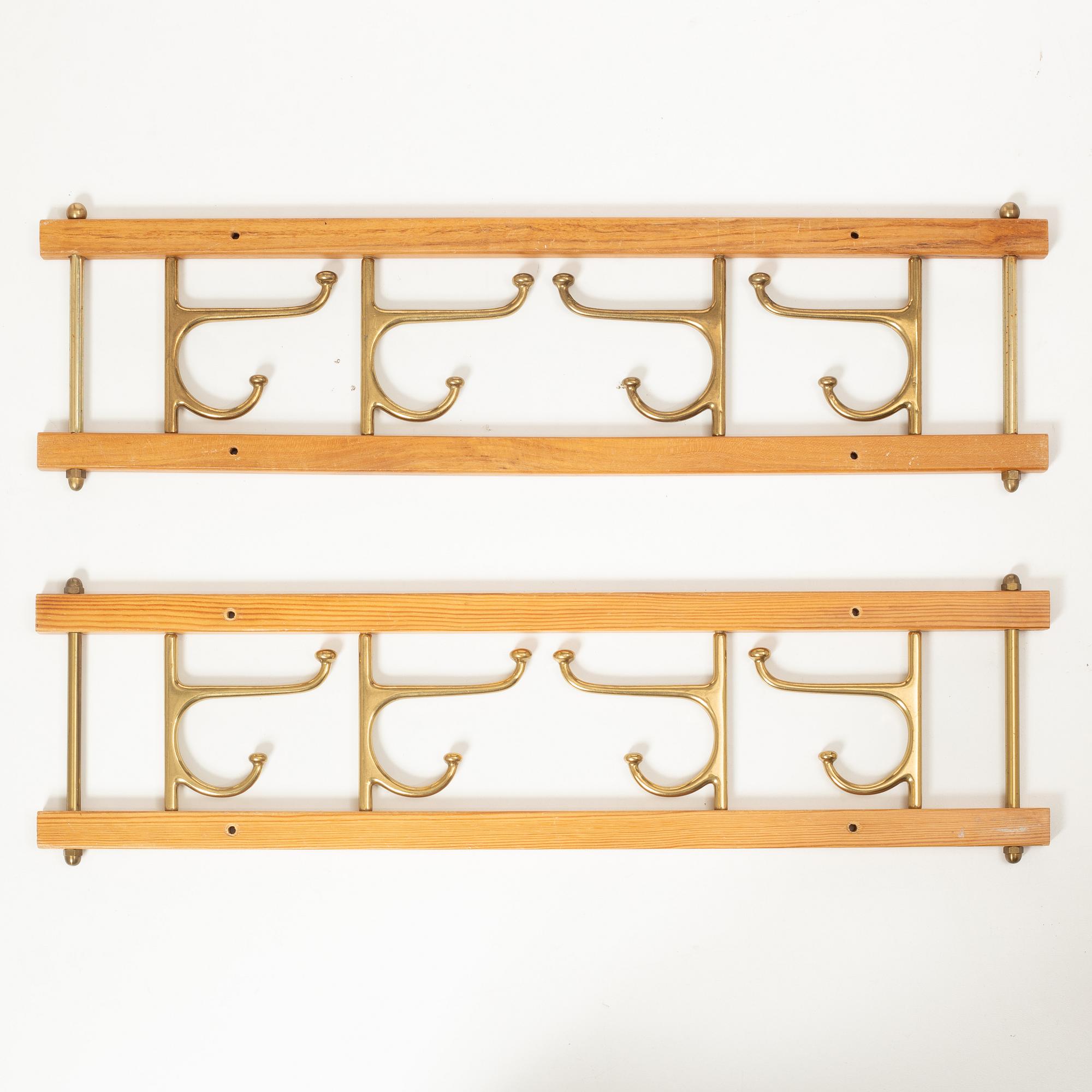 Two 'Dekorativ' clothes hangers, Skoglunds metallgjuteri, Anderstorp, 1950s/60s.