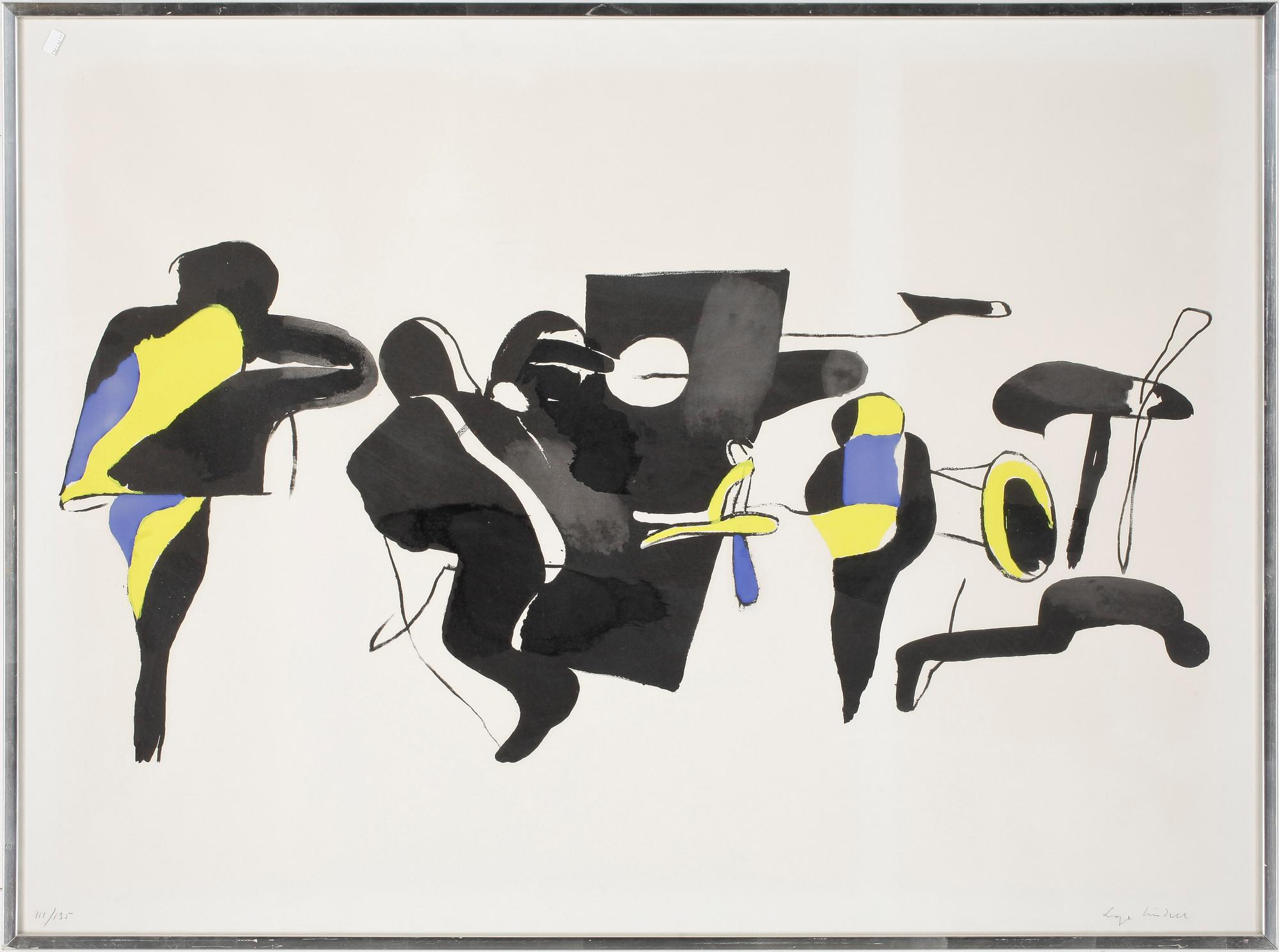 LAGE LINDELL, serigrafi, signerad och numrerad 111/135.