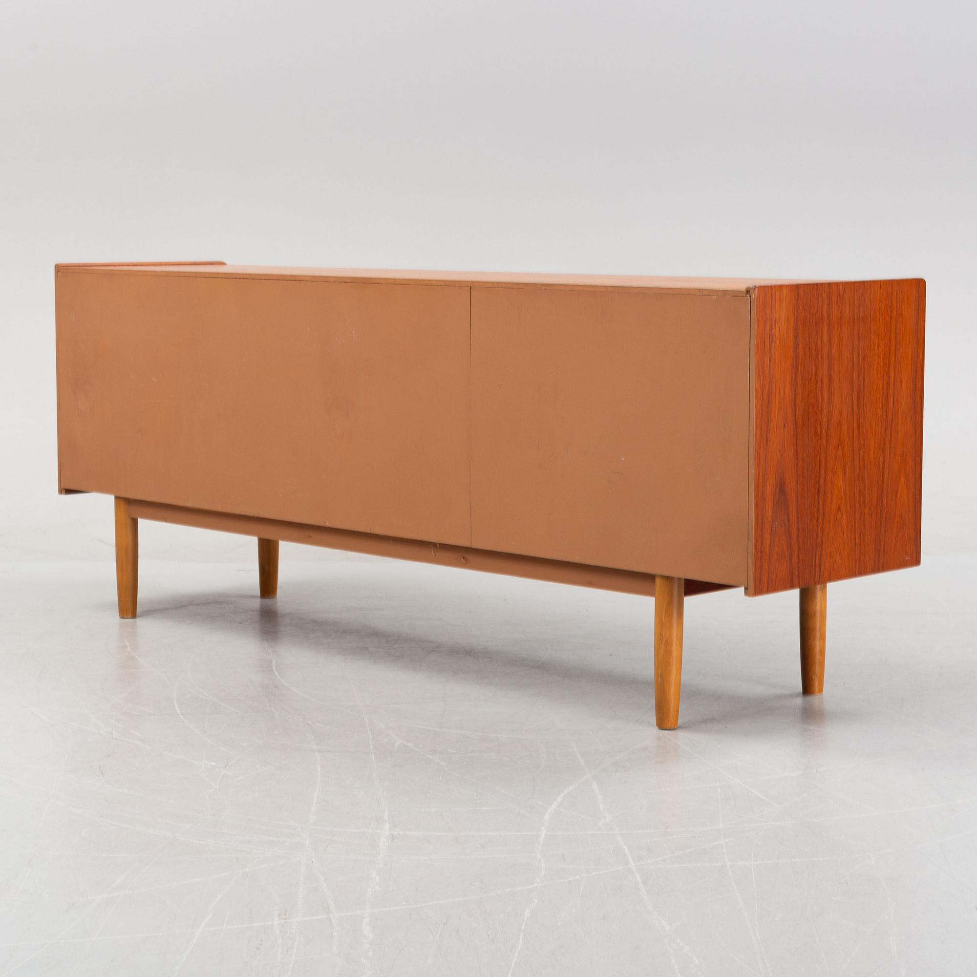 A teak sideboard designed by Nils Jonsson for Hugo Troeds Bjärum, second half of the 20th Century.