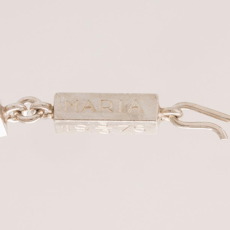 Rey Urban, halsband stavkedja silver Stockholm 1976.