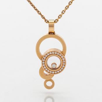 Chopard, halsband med hänge, "Happy Bubbles", 18K guld och diamanter.
