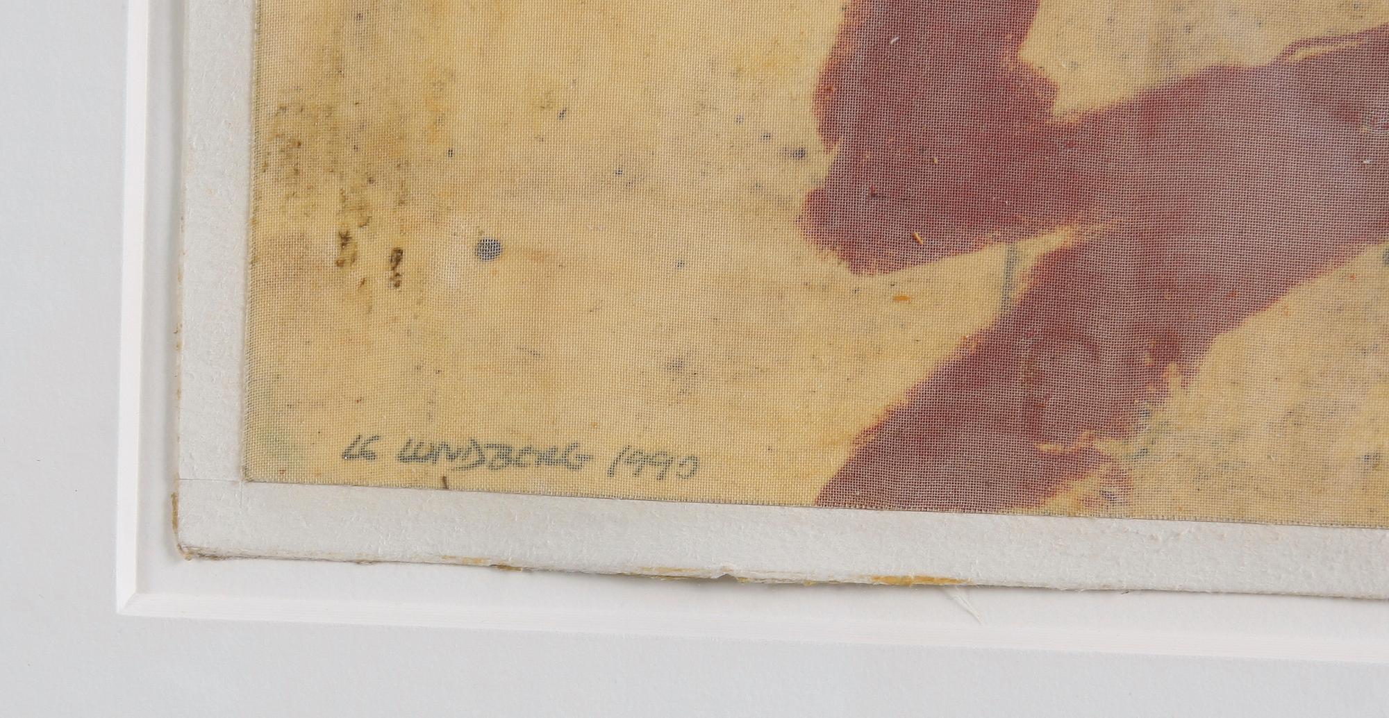 LUNDBERG, LARS GÖSTA. Blandteknik, sign o dat 1990.