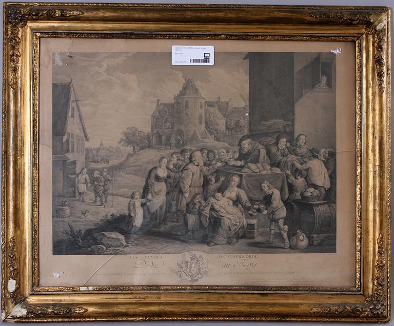 KOPPARSTICK, efter D. Tenier, 1800-tal.
