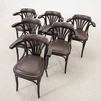 Armchairs 6 pcs model no 24 Thonet 21st century.