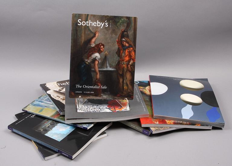 PARTI AUKTIONSKATALOGER, 2 flyttkartonger.