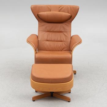 Helge Taraldsen, a 'Feel' armchair with a foot stool, Brunstad, Norway, 21st Century.