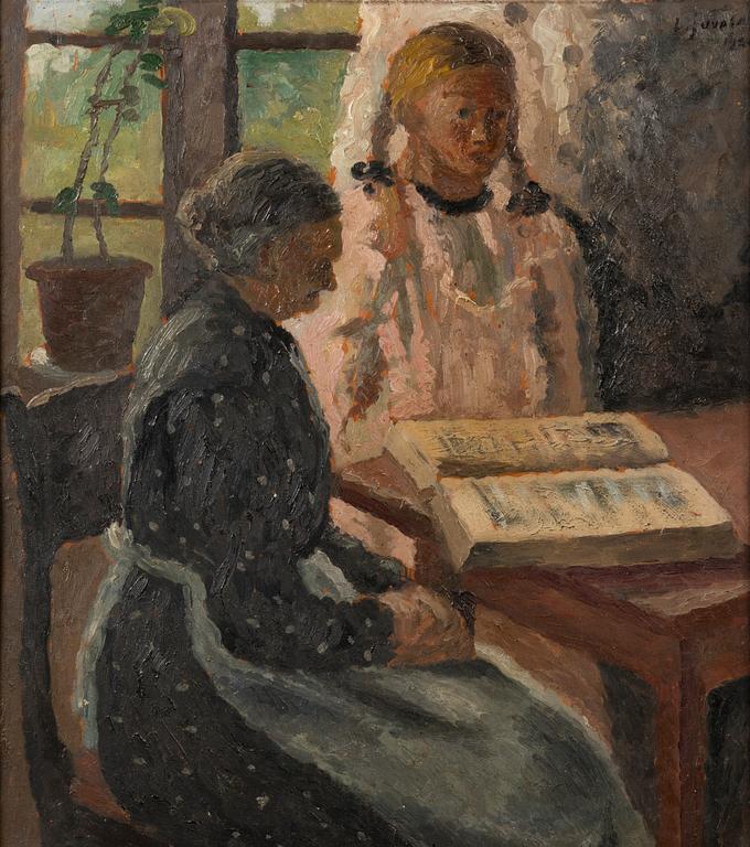 LENNU JUVELA, oil on wood, signed and dated 1920.