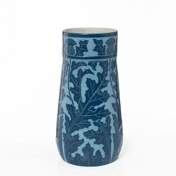 Vase, stoneware, sgraffito technique, Göteborg 1920, monogram signed A.N.