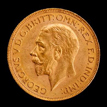 GULDMYNT, sovereign, George V, 1931. Vikt ca 8 g.