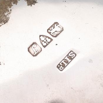 SALTKAR, 1 par, silver, Chester 1919. Vikt ca 100 gram.