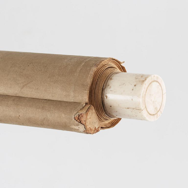 A hanging scroll, ink and colour on paper. Qing dynasty, signed Fang Ji.