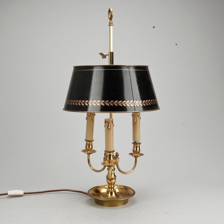 BORDSLAMPA, empirestil, omkring 1900-talets mitt.