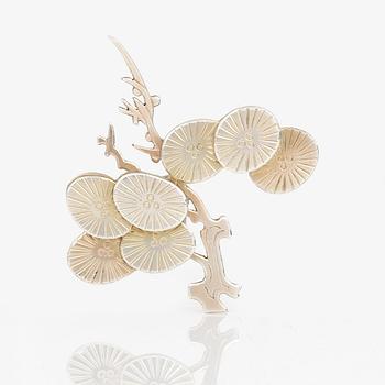 BROSCH, silver, Wiwen Nilsson, Lund, 1963. Vikt 14 gr.