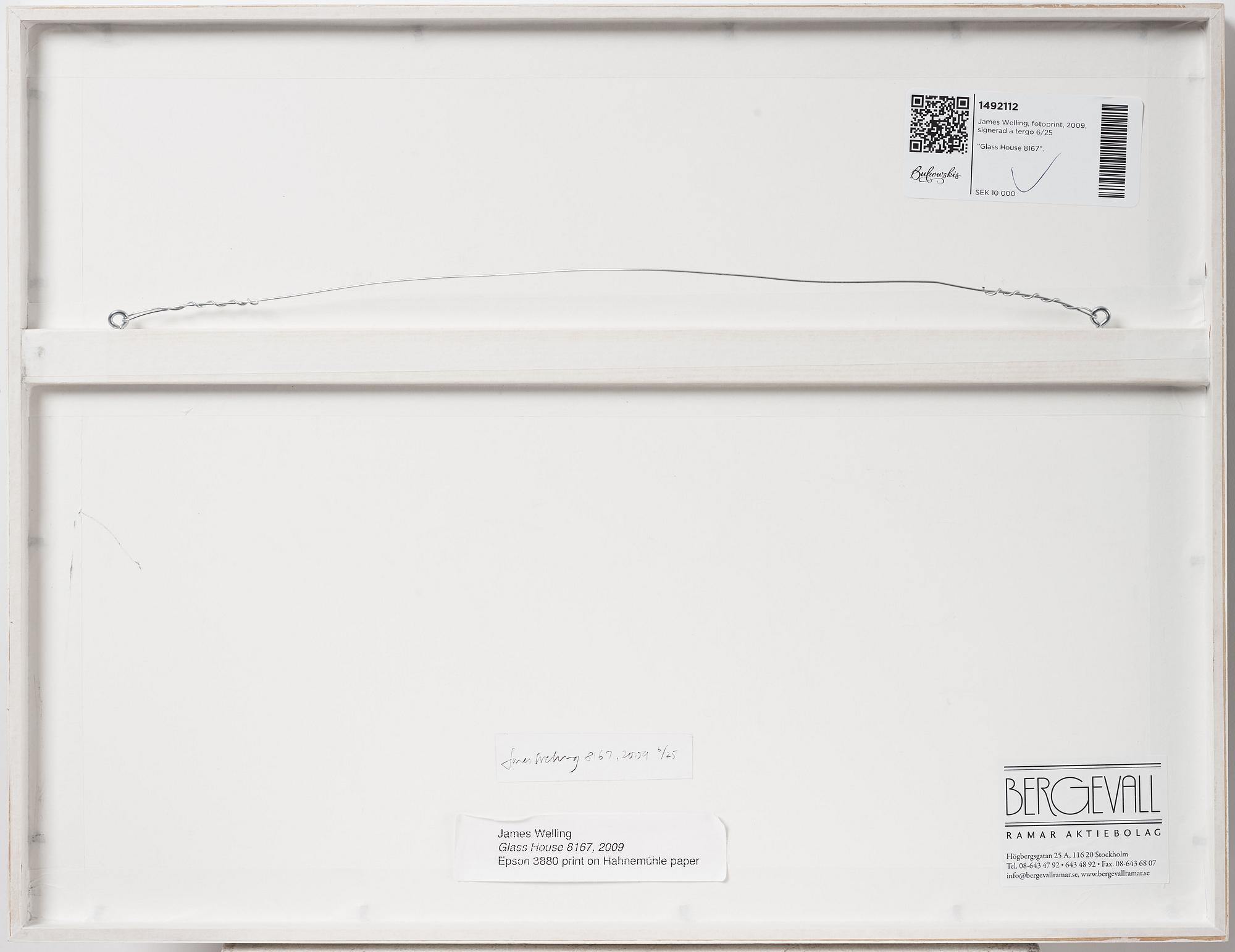 James Welling, 'Glass House 8167'.