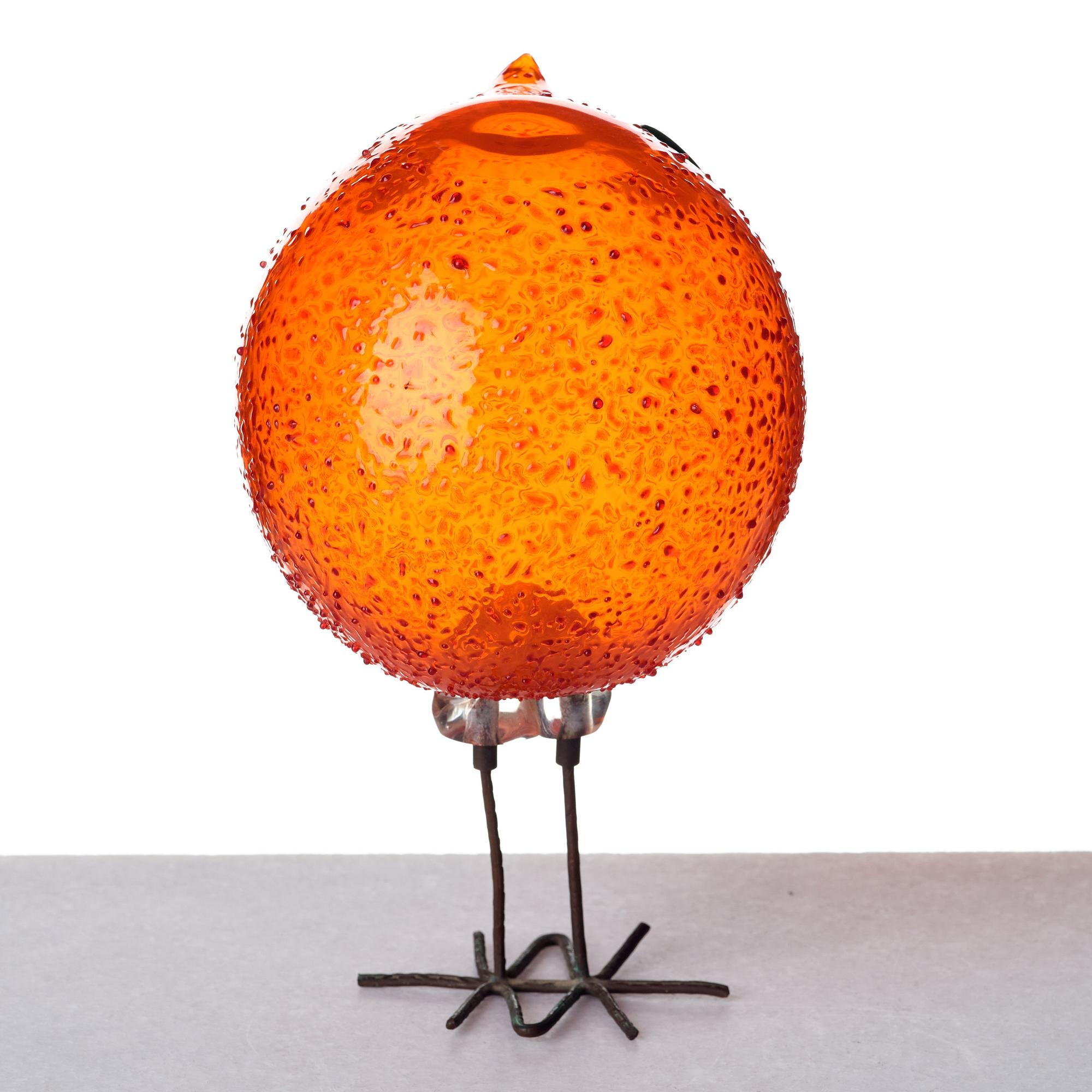 Peter Pelzel, a "Pulcino" glass bird, Vistosi, Italy 1960's.