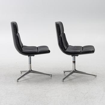 Preben Fabricius & Jørgen Kastholm, Chairs, a pair, second half of the 20th century.