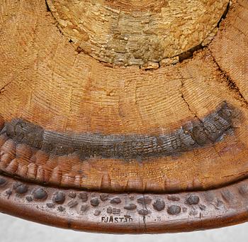 Knut Fjaestad, stabbestol, jugend, Sverige, 1915.