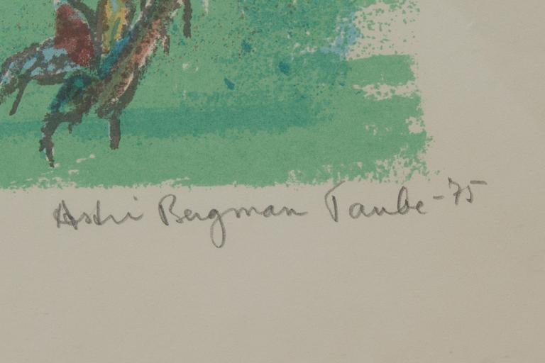 ASTRI BERGMAN-TAUBE, färglitografier, 20 st, signerade och numrerade, flertalet i upplaga kring 200, 1970-talets mitt.