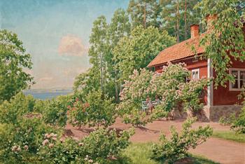 738A. Johan Krouthén, In the garden.